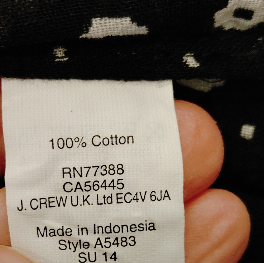 JCREW SWIM COVERUP TUNIC, BLACK S - Picture 11 of 11